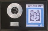FREDDIE & THE DREAMERS Platinum Disc I LOVE YOU BABY