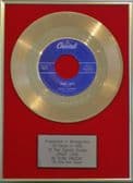 GENE VINCENT - 24 Carat Gold 7" Disc - CRAZY LEGS ( for Sales in the U.S.A).