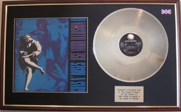 Guns'n'Roses Plutinum Disc.額装品