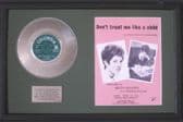 HELEN SHAPIRO-Platinum Disc&Songsheet-DON'T TREAT ME--