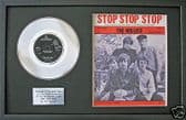 HOLLIES - 7" Platinum Disc & songsheet - STOP STOP STOP