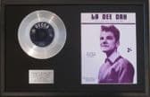 JACKIE DENNIS -Platinum Disc & Songsheet -LA DEE DAH