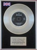 JACKIE WILSON - 7" Platinum Disc - HIGHER AND HIGHER