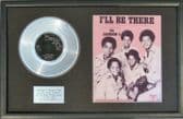 JACKSON 5 - 7" Platinum Disc & Songsheet-I'LL BE THERE