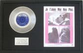 JANE BIRKIN and SERGE GAINSBOURG - Platinum Disc & Songsheet - JE TAIME