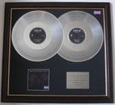 JAY-Z - THE BLACK ALBUM - Original vinyl double platinum disc and cover presentation -