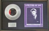 JOE BROWN -Platinum Disc&Song Sheet- A PICTURE OF YOU
