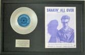 JOHNNY KIDD - 7" Platinum Disc & Song Sheet - SHAKIN' ALL OVER
