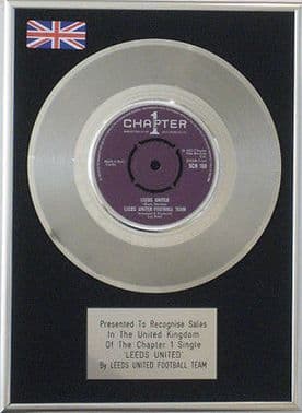 LEEDS UNITED FOOTBALL TEAM -  Platinum Disc 7inch - LEEDS UNITED