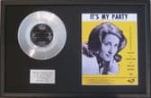 LESLEY GORE Platinum Disc & Songsheet -IT'S MY PARTY