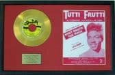 LITTLE RICHARD - 24 Carat Gold Disc 7"and Song Sheet -TUTTI FRUTTI
