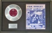 LONNIE DONEGAN -Platinum Disc & Song Sheet-TOM DOOLEY