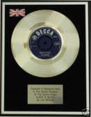 LOS BRAVOS - 7" Platinum Disc - BLACK IS BLACK