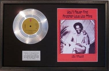 LOU RAWLS-PlatinumDisc&Songsheet-YOU'LL NEVER FIND ANOTHER LOVE LIKE MINE