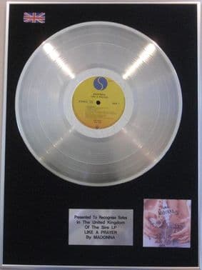 MADONNA - LP Platinum Disc - LIKE A PRAYER