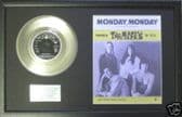 MAMAS & PAPAS -7" Platinum Disc&songsheet-MONDAY MONDAY
