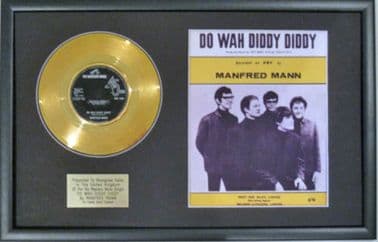 MANFRED MANN-Gold Disc+Song Sheet-DO WAH DIDDY DIDDY