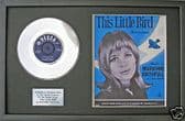 MARIANNE FAITHFULL-7"PlatinumDisc&songsheet LITTLE BIRD