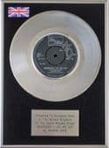 MARVIN GAYE - 7" Platinum Disc - WHEREVER I LAY MY HAT
