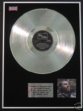 MARVIN GAYE - LP Platinum Disc - WHAT'S GOING ON