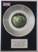 MARY HOPKIN - 7" Platinum Disc - THOSE WERE THE DAYS