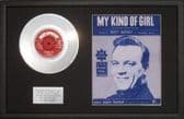 Matt Monro - Platinum Disc & Song Sheet - My kind of Girl
