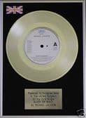 MICHAEL JACKSON - 7" Platinum Disc - BLACK OR WHITE