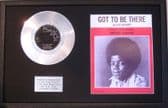 MICHAEL JACKSON - 7" Platinum Disc & Song Sheet - GOT TO BE THERE