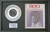 MICHAEL JACKSON - 7" Platinum Disc & songsheet - BEN