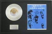 MOODY BLUES - Platinum Disc & SongSheet- NIGHTS IN WHTE SATINI