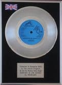 MORRISSEY ( THE SMITHS ) - 7" Platinum Disc - EVERY DAY IS LIKE SUNDAY