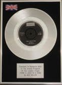 NED MILLER - 7" Platinum Disc - FROM A JACK TO A KING