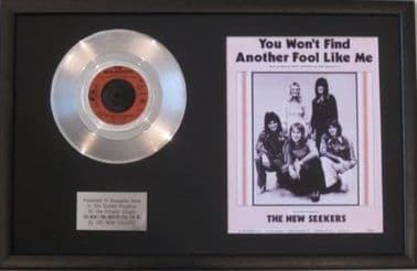 NEW SEEKERS -Platinum Disc&Song Sheet - YOU WON'T FIND ANOTHER YOU--