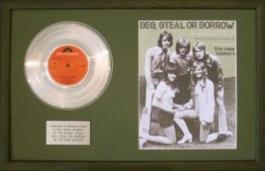 NEW SEEKERS-Platinum Disc&SongSheet-BEG STEAL OR BOR