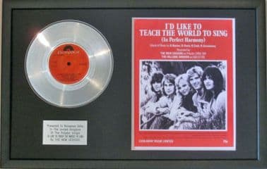 NEW SEEKERS -Platinum Disc&Songsheet-I'D LIKE TO TEACH