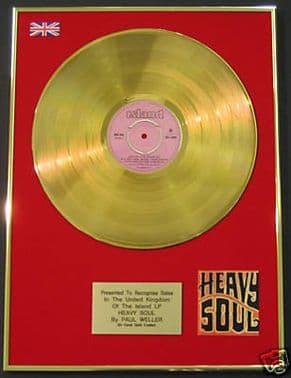 PAUL WELLER - LP 24 Carat Gold Disc - HEAVY SOUL