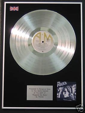 POLICE - LP Platinum Disc - REGGATTA DE BLANC