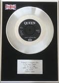 QUEEN - 7" Platinum Disc - I WANT TO BREAK FREE