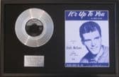 RICK NELSON -Platinum Disc&Song Sheet- IT'S UP TO YOU