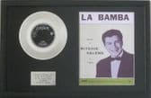 RITCHIE VALENS - 7 inch Platinum Disc & Song Sheet - LA BAMBA