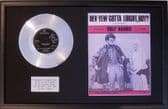 ROLF HARRIS - 7" Platinum Disc & Song Sheet - HEV YEW GOTTA LOIGHT, BOY?