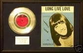 SANDIE SHAW- 7"Platinum Disc& songsheet -LONG LIVE LOVE
