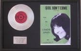 SANDIE SHAW-Platinum Disc&Song Sheet-GIRL DON'T COME