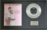 SARAH VAUGHAN AND BILLY ECKSTINE -7" Platinum Disc&Songsheet -PASSING STRANGERS