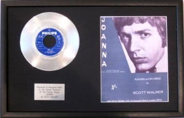 SCOTT WALKER -Platinum Disc&Song Sheet- JOANNA