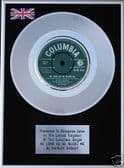 SHIRLEY BASSEY-7" Platinum Disc-AS LONG AS HE NEEDS ME