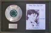 SHIRLEY BASSEY-PlatinumDisc&SongSheet-WHAT NOW MYLOVE