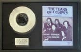 SMOKEY ROBINSON & THE MIRACLES - 7" Platinum Disc&Songsheet -TRACKS OF MY TEARS