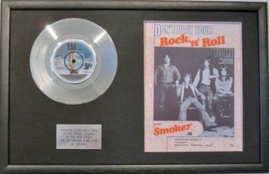 SMOKEY(Smokie) -Platinum Disc & Song Sheet - DON'T PLAY YOUR ROCK 'N' ROLL TO ME