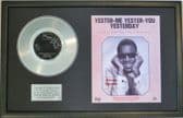 STEVIE WONDER-Platinum Disc&Song Sheet-,YESTER-ME,YE
